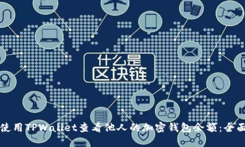如何使用TPWallet查看他人的加密钱包余额:全面指南